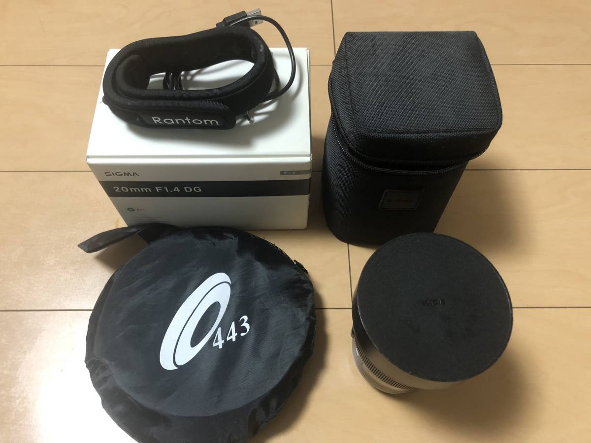 SIGMA20mm F1.4DG HSM Art Canon EFマウント用中古美品おまけ付き
