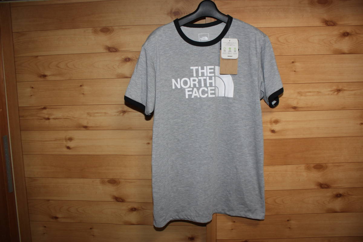 未使用ノースフェイス　メンズXL　灰 THE NORTH FACE　半袖Tシャツ　 ショートスリーブリンガーティー NT32275　送料無料即決