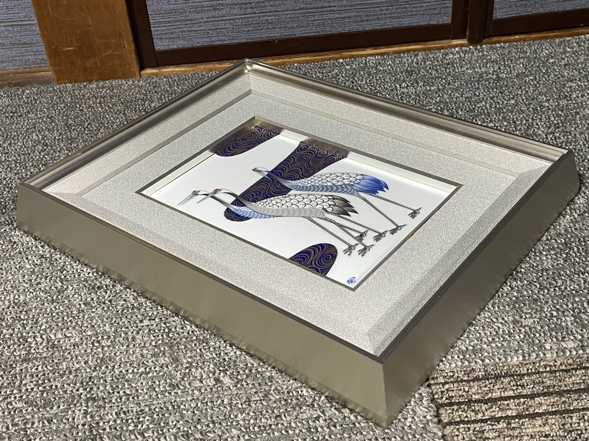 香蘭社の陶板額縁入り、金蘭 蘭）陶額|有田焼の老舗-香蘭社オンライン