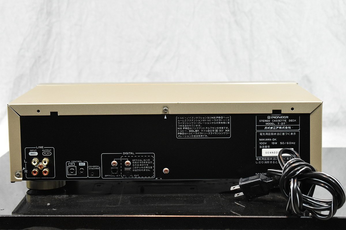 Pioneer/パイオニア カセットデッキ T-D7② Pioneer T-D7 パイオニア