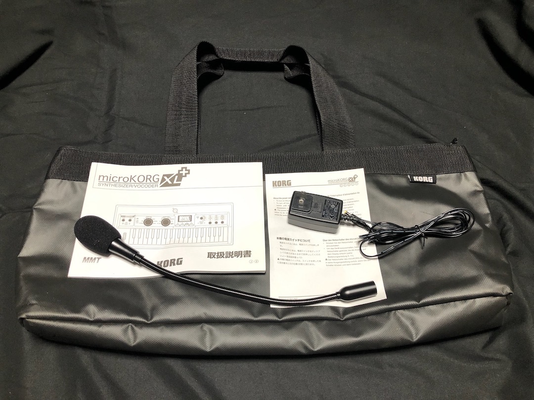 美品 microKORGXL+ マイク、取扱説明書、ACアダプター付き 【公式通販】