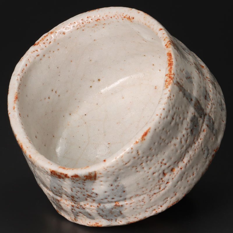 古美味】二代池田瓢阿造 志野茶碗 茶道具 保証品 ZYp5 共箱