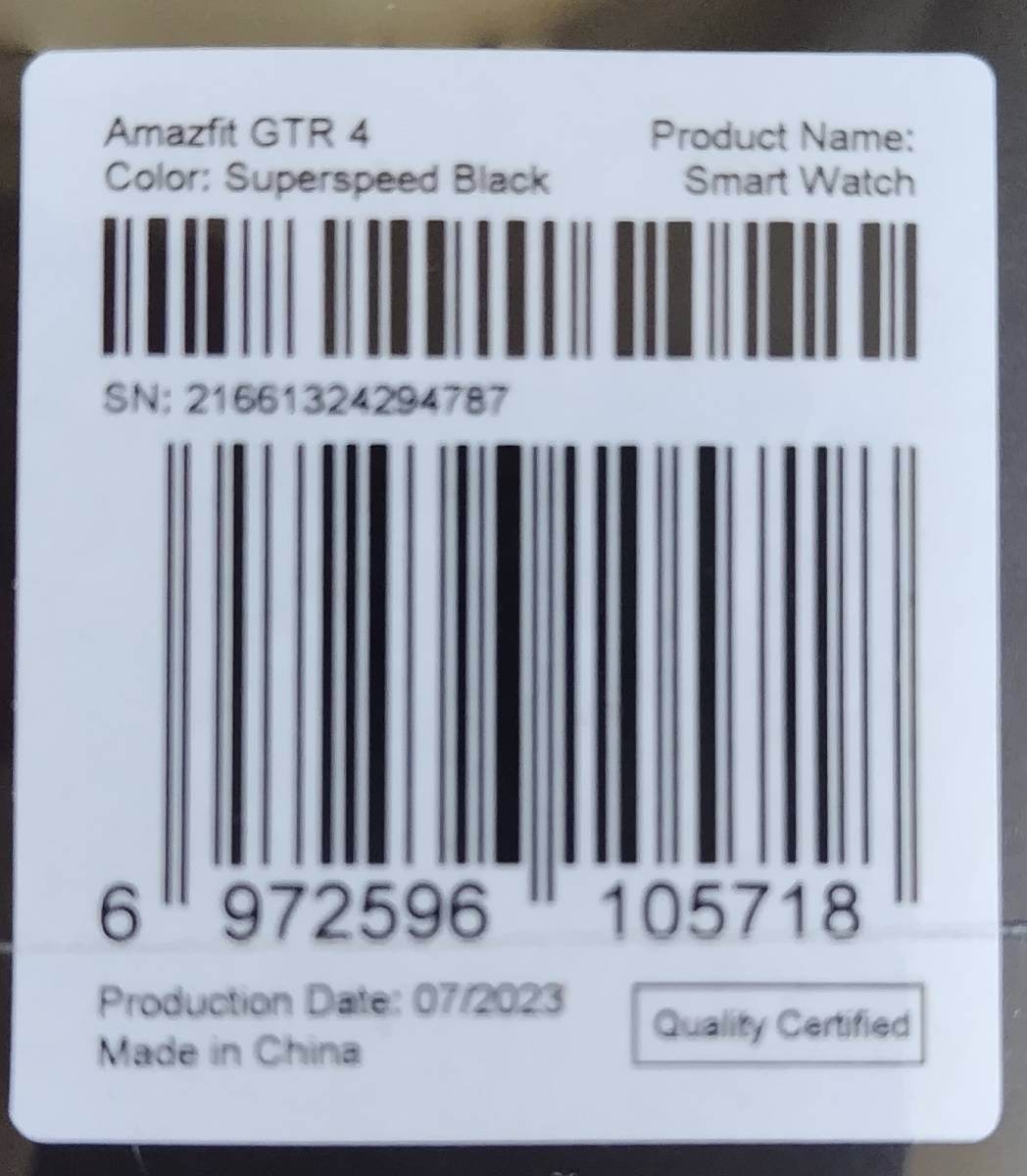 新品】【未開封】【Amazfit】アマズフィット GTR 4 スーパースピード 