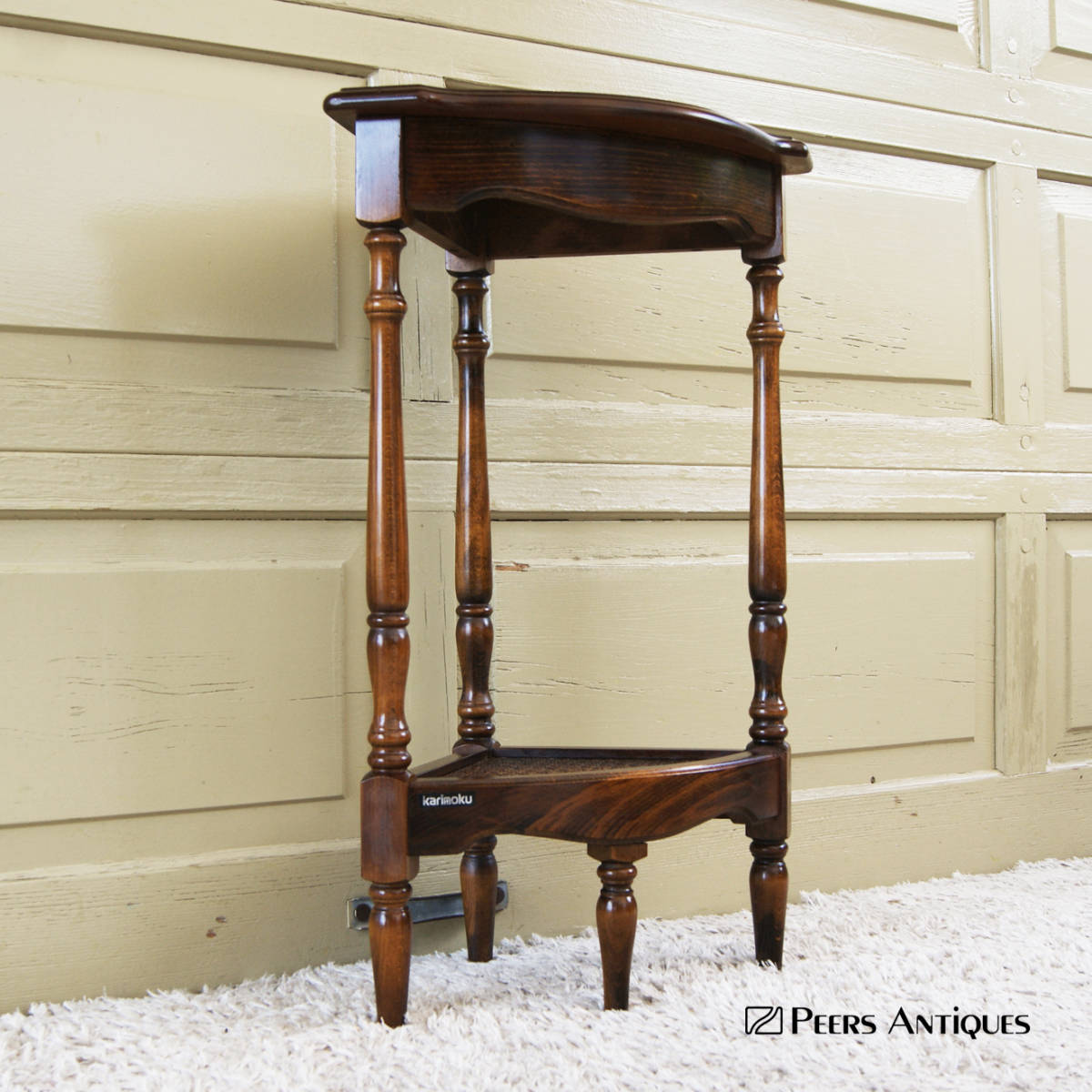 5320【カリモク karimoku コロニアル 飾台 オブジェ台 花台 コンソール