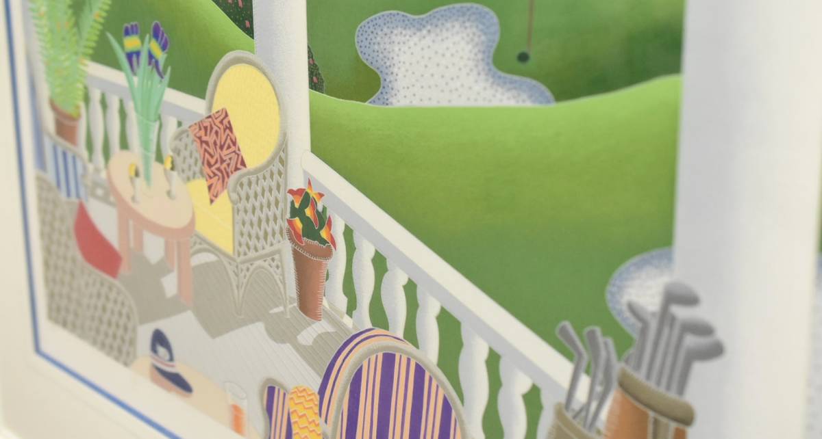 MNo.610）【真作】 トーマス・マックナイト 『シーサイド・ゴルフ2