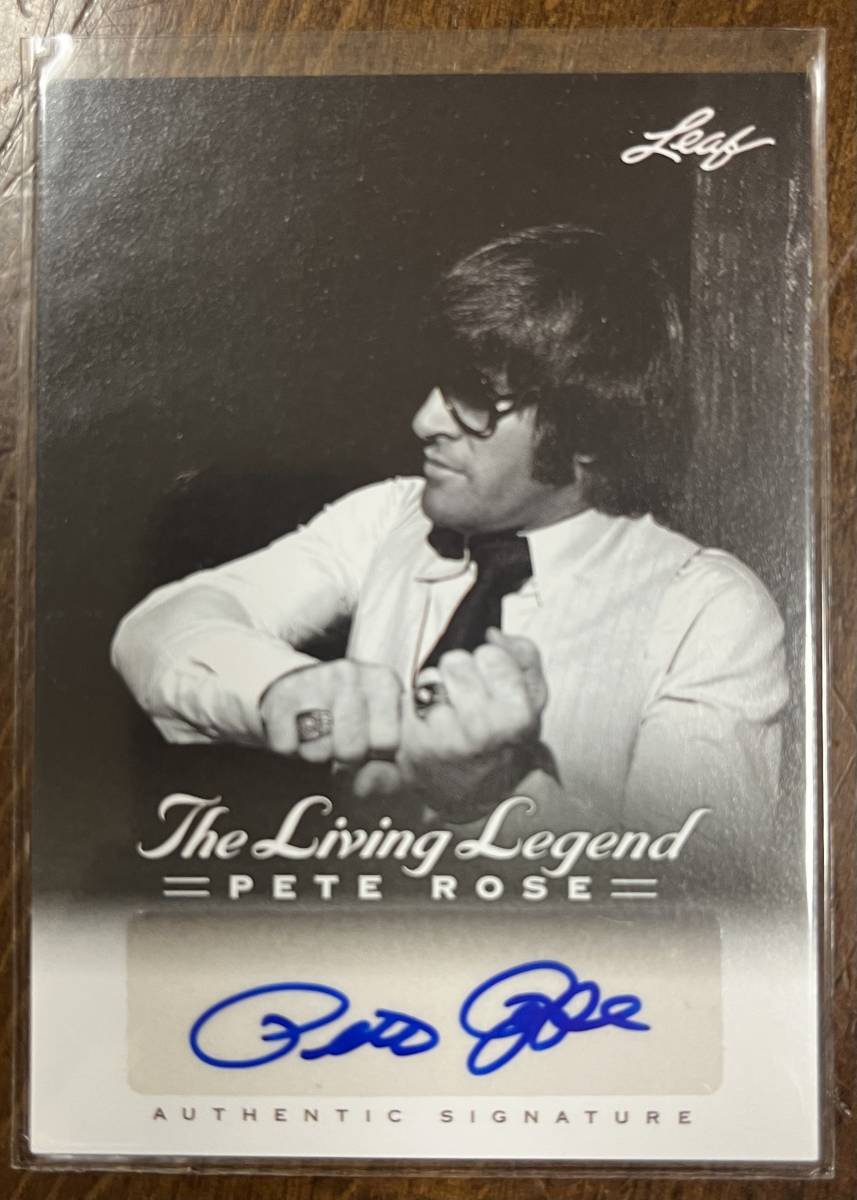 貴重！PETE ROSE／ピート・ローズ直筆サイン② 2012 LEAF THE