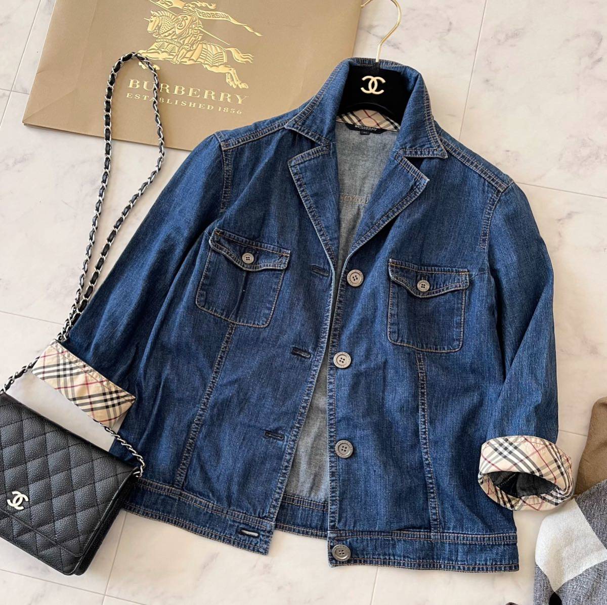 大きいサイズ BURBERRY LONDON バーバリーロンドン デニムジャケット G 