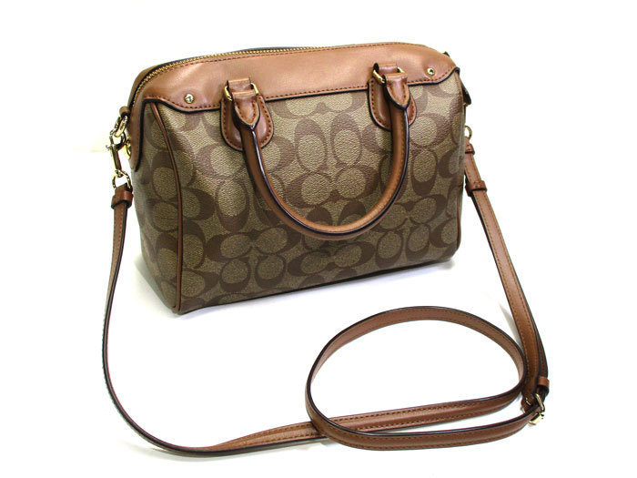 中古】COACH ミニ ベネット サッチェル シグネチャー 2WAY ショルダー