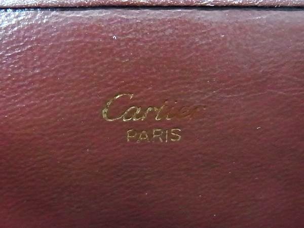 1円 レザー Cartier b3307uh ボルドー系 □極美品 1円 ■極美品■ Cartier カルティエ マストライン レザー ゴールド金具 ワンハンドルバッグ ハンドバッグ レディース ボルドー系 S2883QM