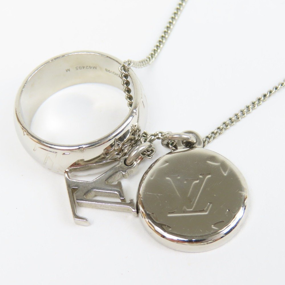 66178 1円スタート LOUIS VUITTON ルイヴィトン 同様 リングネックレス 