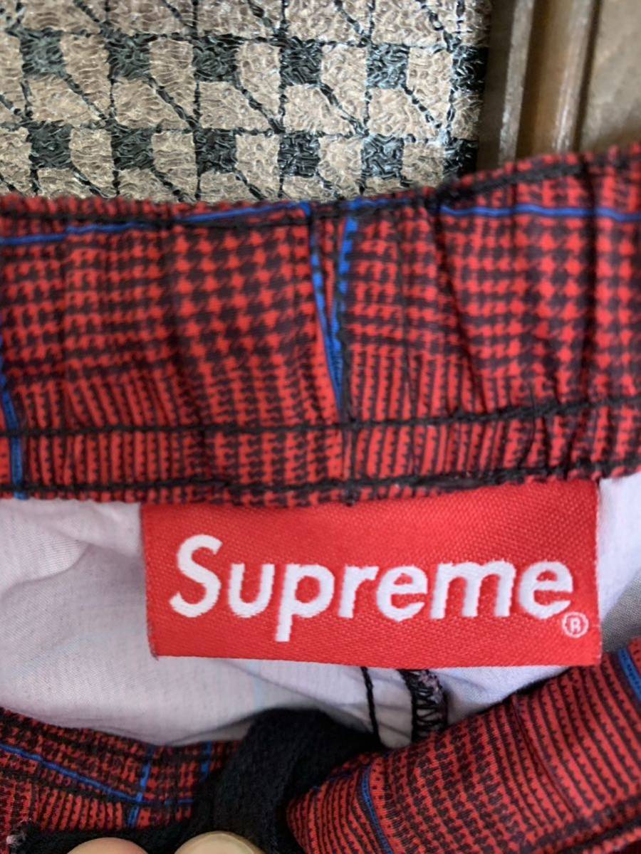 シュプリーム Supreme 2020年春夏 Track Pant グレンチェック ポリエステル トラックパンツ XLチェックパンツ UNDERCOVER 