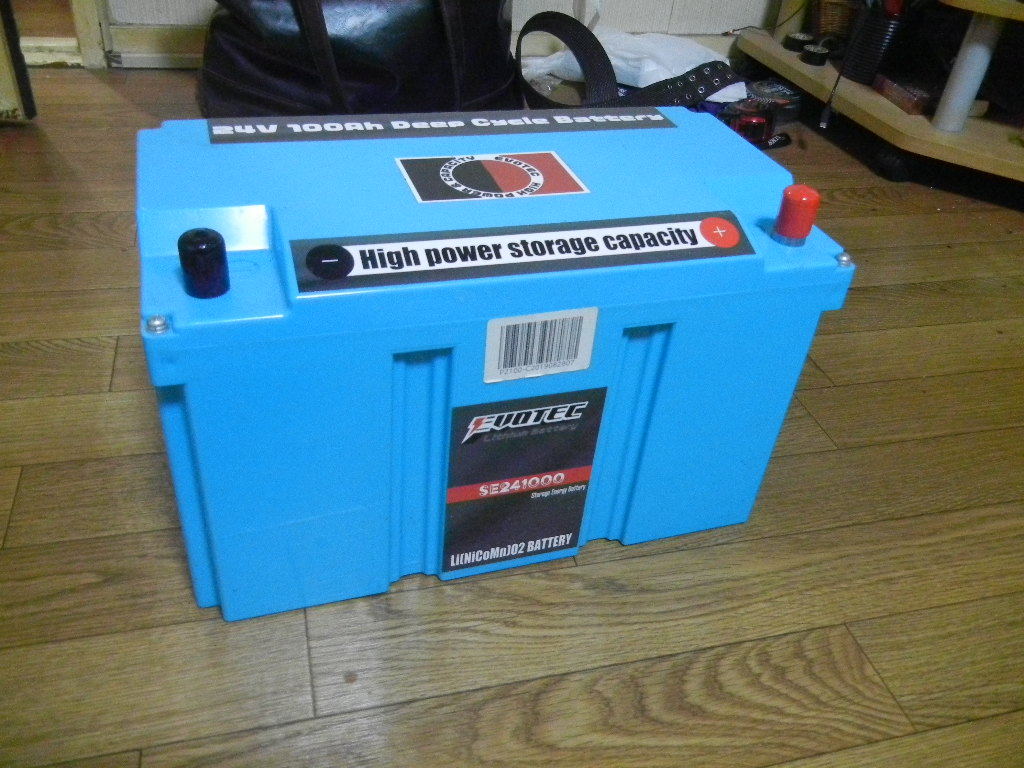 エヴォテック EVOTEC 　リチウムバッテリー SE-24100　充電器セット　廃版　10程度回使用