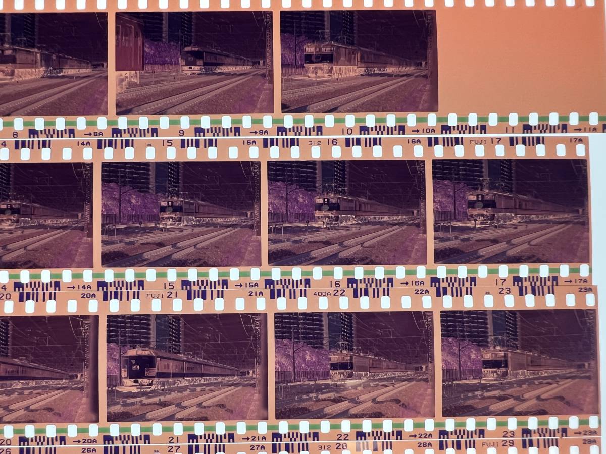 古い鉄道写真ネガ】あさま/EF64 出羽/EF651053 あけぼの/EF651019□A