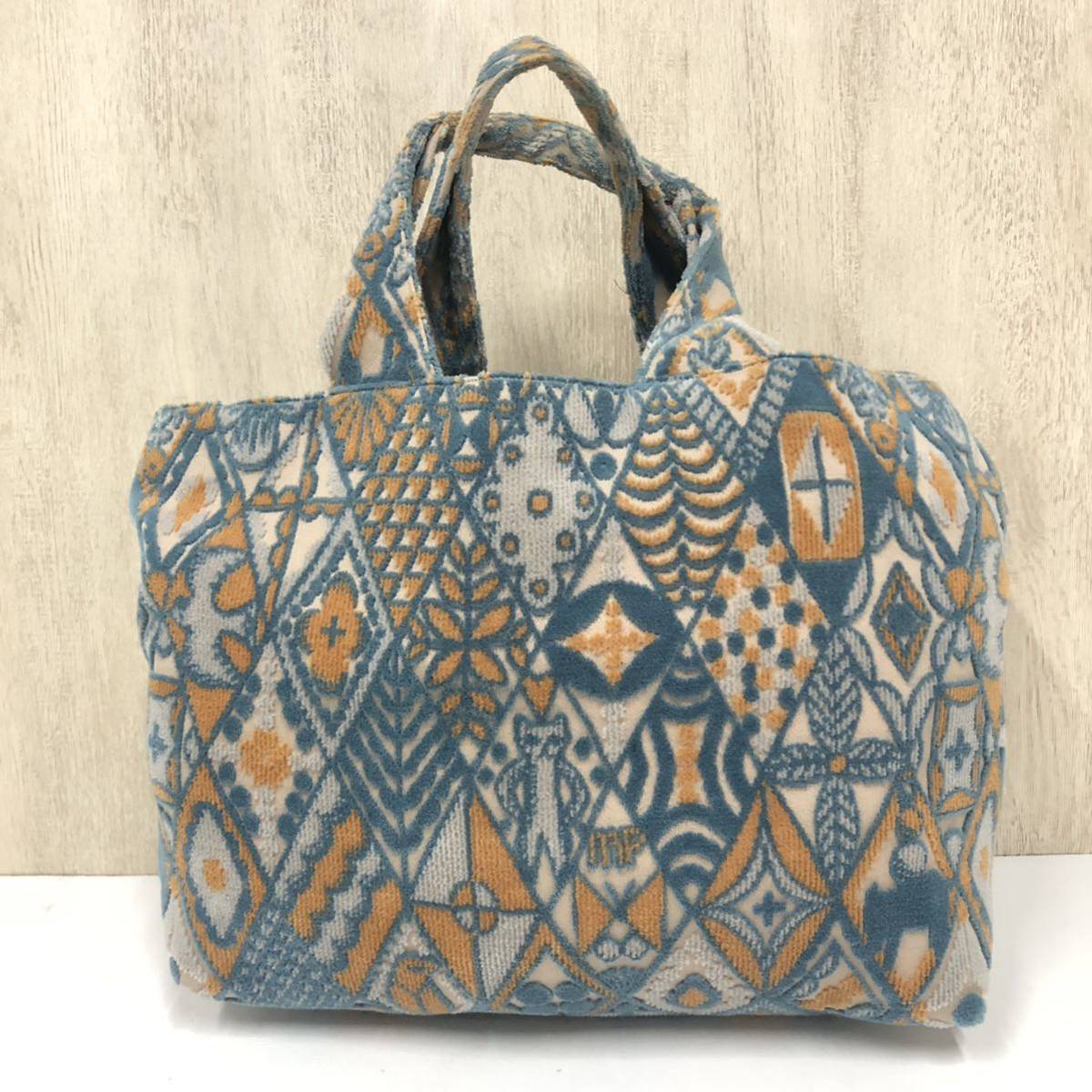 【mina perhonen】ミナペルホネン★トートバッグ symphony 手提げ 総柄 パッチワーク xa9775 08