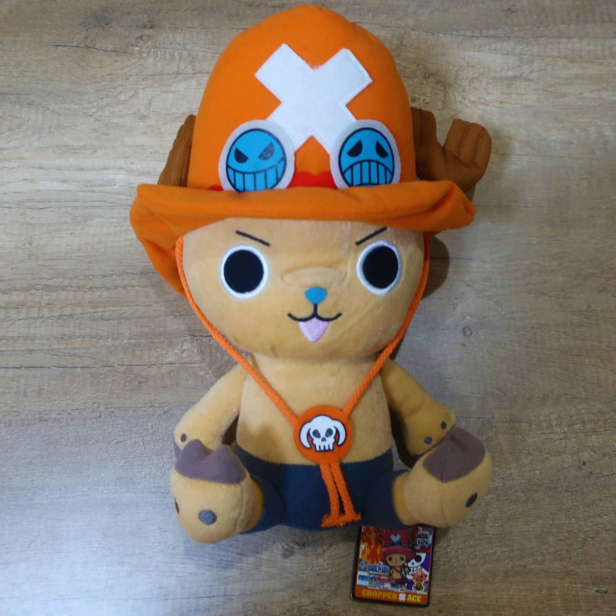 未使用美品★ぬいぐるみ★ワンピース★まねっこチョッパー★エース,ルフィ,ゾロ,フランキー,ソゲキング,タグ付き,まとめて６点_3