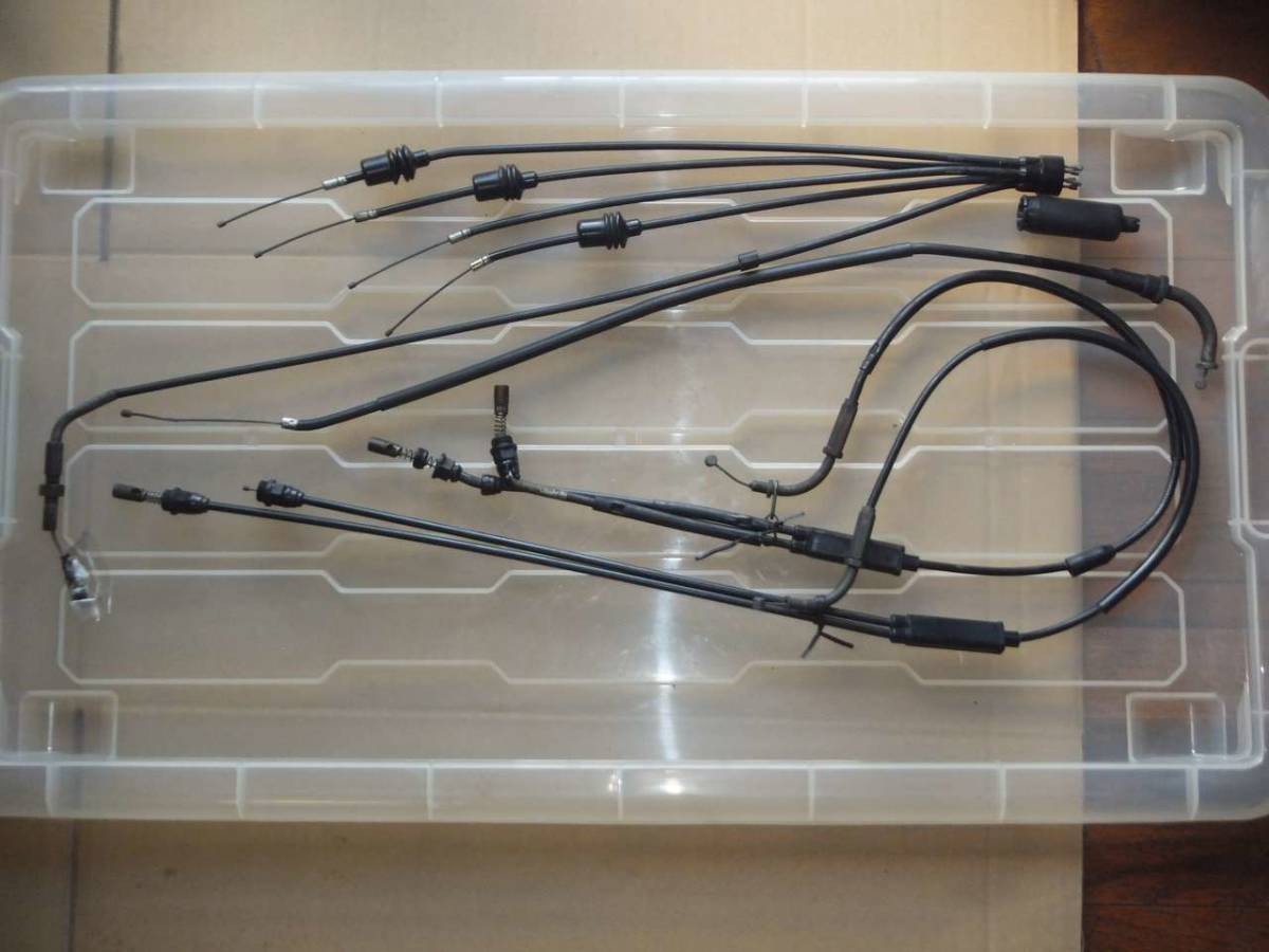 RG400ガンマ スロットル、チョークケーブルジャンク