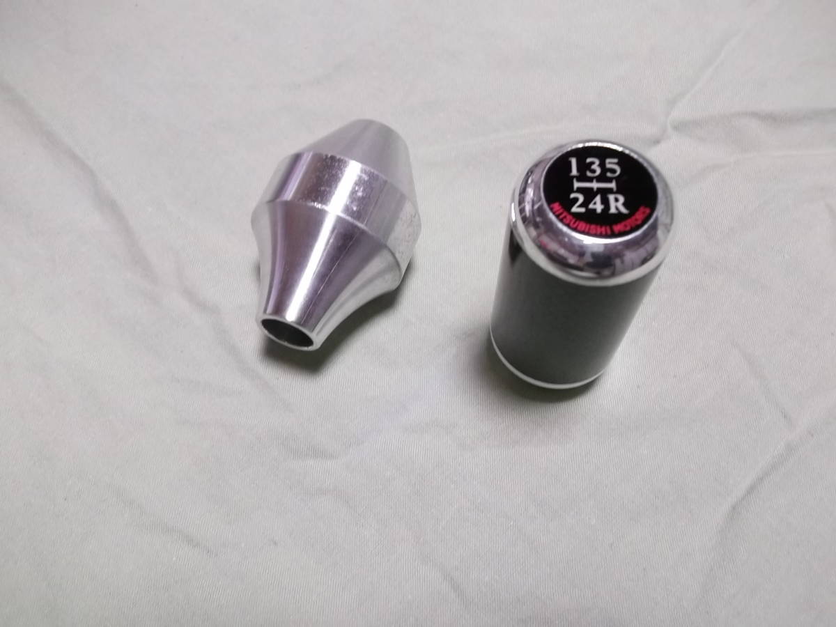 ○ 三菱純正 オプション品 カーボン シフトノブ ランサー ランエボ 