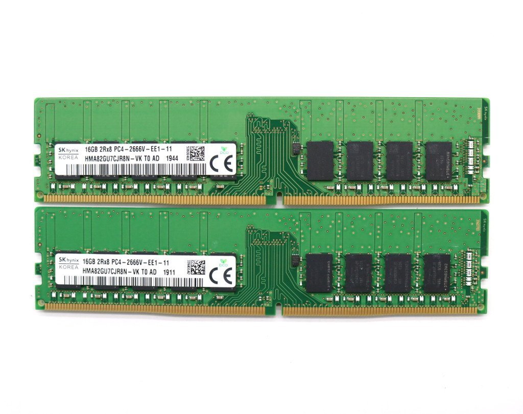 低価，豊富な ◇Sk hynix 16GBx2枚セット 32GB分 PC4-2666V-E DDR4