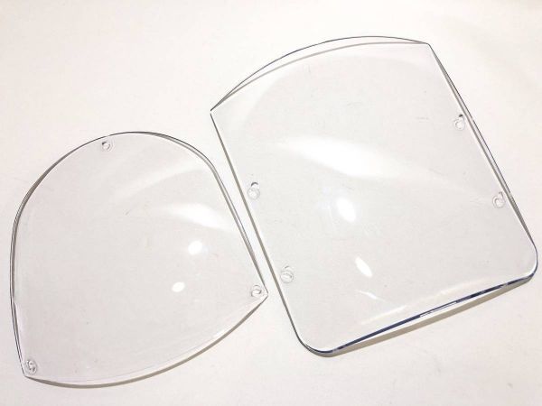 激安！クォーターフェアリング用 スクリーン上下 クリア クラブスタイル シェード スポーツスター ダイナ サンズ レンズ ハーレー交換用612