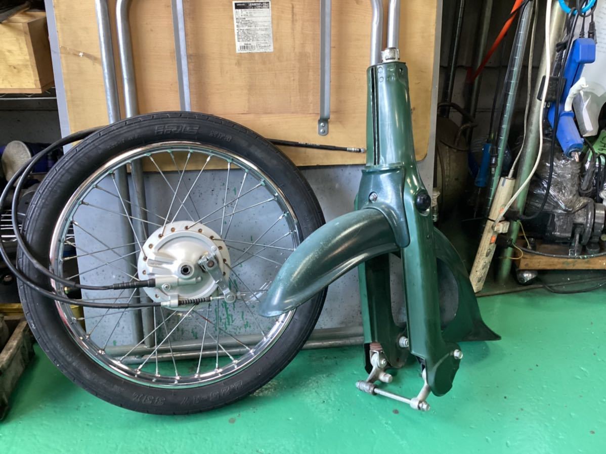 スーパーカブ(AA01)純正フロントサスペンション＋ホイールセット