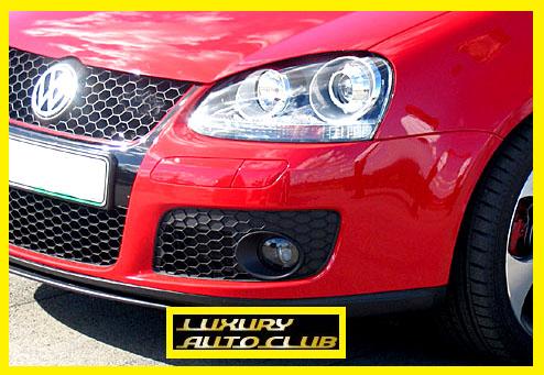 VW ワーゲン ゴルフ5 MK5 フォグメッシュグリル GTI グリルカバー スポ－ツグリル 専用設計 外装カスタム ボディ－パ－ツ MK5 0 GTI その他グリル 車のフロントサイドフォグランプメッシュグリル に適合