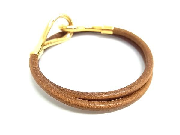 1円 □美品□ HERMES エルメス ジャンボ レザー ゴールド金具 2連 