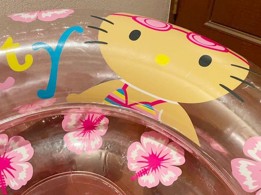 サンリオ キティ 浮き輪 エアーチェア フロート ハイビスカスの入札