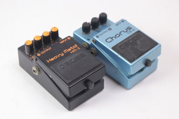 ★BOSS ボス エフェクター 2点 HM-2 CE-3 HEAVY METAL/Chorus コーラス 音響 オーディオ 機器 ジャンク Za605