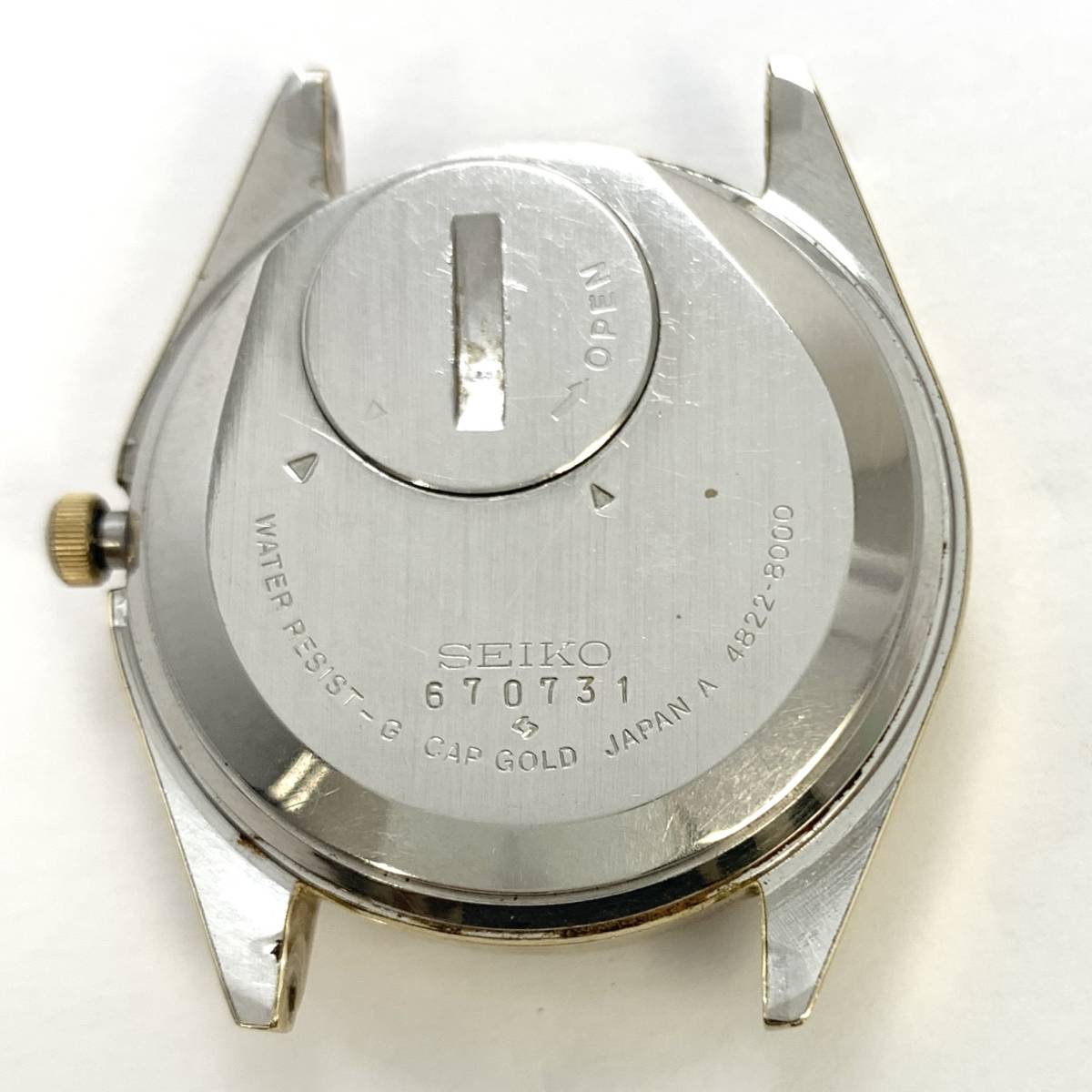 ▽【電池交換済】SEIKO KING OUARTZ 4822-8000 キング クオーツ 腕時計 
