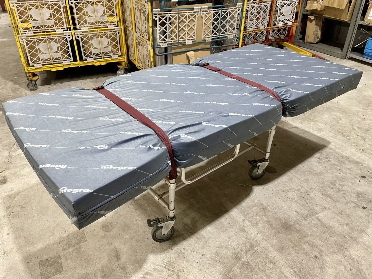 ☆引取限定 愛知 ストレッチャー キャスター マットレス付き 担架/救急車/医療//病院/搬送/介護 