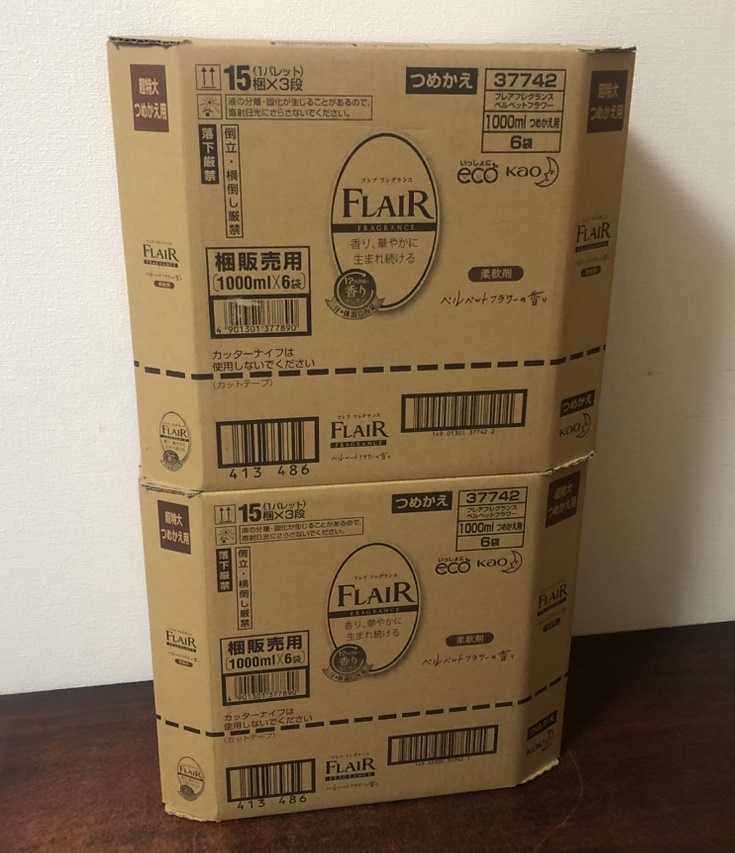 フレアフレグランス 柔軟剤 ベルベット&フラワー 詰め替え 1000ml×12
