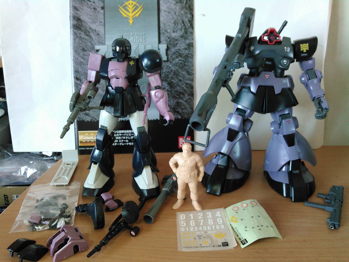 MG 1/100 リック・ドム 旧ザク 黒い三連星専用 ザクⅠ 素組 完成品 