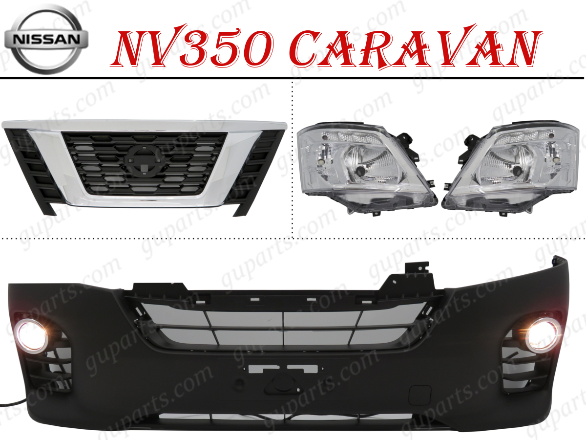 NISSN NV350 キャラバン 標準 E26 前期 → 後期 フェイス チェンジ フロント バンパー グリル 左 右 ヘッド ライト フォグ ランプ NV350 日産 キャラバン 前期型 E26系 Wikipedia