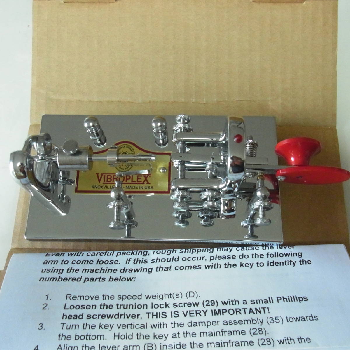 VIBROPLX バイブロ 電鍵 VIBROPLEX ORIGINAL DELXE バグキ－ VARI