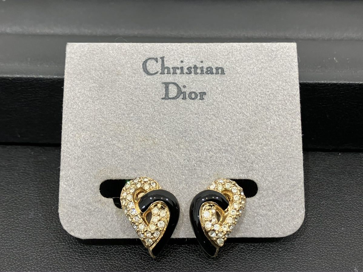 Dior ディオール ハート ネックレス 文字 ロゴ ゴールド Christian