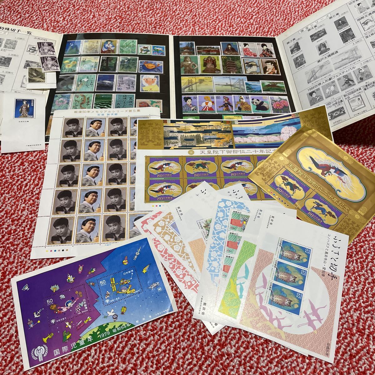 未使用　切手　ふるさと切手小型シート　バラ　まとめて！