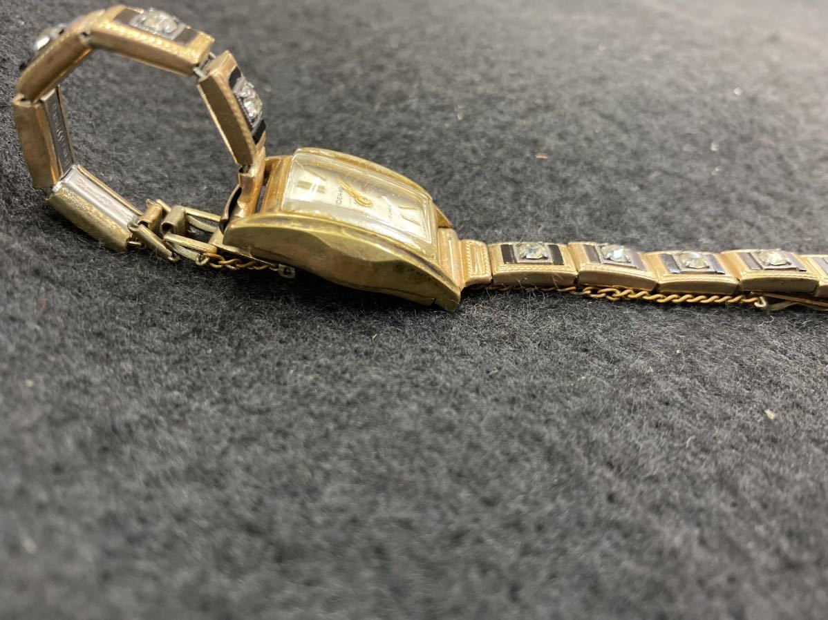 18金◇DEN-RO Swiss made 17jewels アンティーク レディース腕時計 手