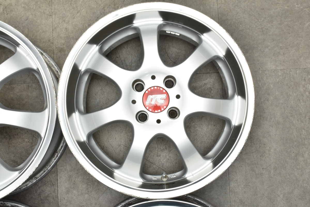 深リム】RAYS SEBRING ITC-SPORT 16in 7J +38 PCD100 4本 アクア 