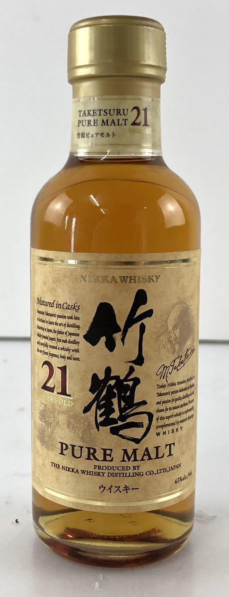 SM338】未開封 NIKKA WHISKY ニッカウイスキー 竹鶴 21年 PUREMALT 