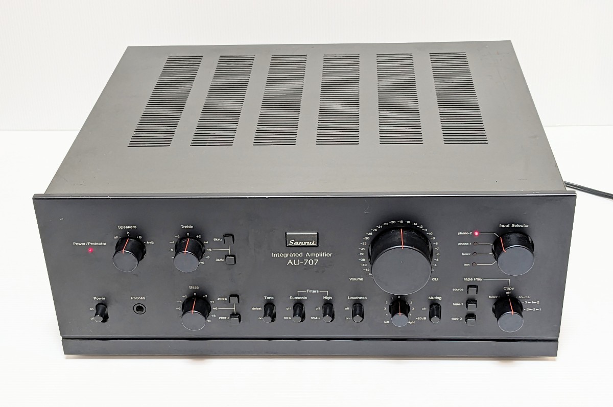 サンスイ Sansui AU-α707 プリメインアンプ 本体【ジャンク扱い】 SANSUI サンスイ プリメインアンプ - AU-707 AU-α707 現状ジャンク品