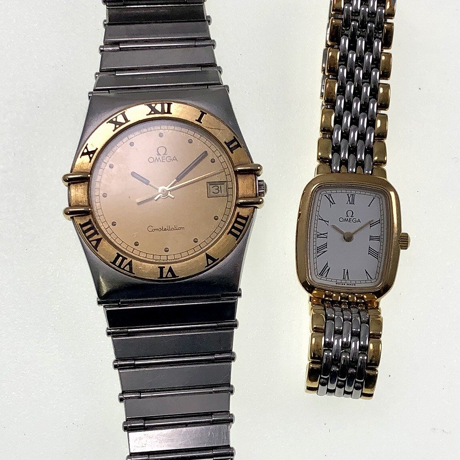 OMEGA オメガ  腕時計2点まとめて 396.1076 メンズ コンステレーション デイト・795.0899 レディース デヴィル不動[327263