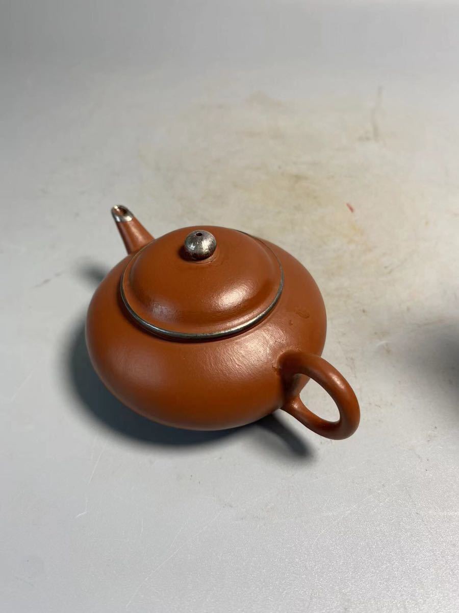 旧家蔵出 清朝期 朱泥 貢局 急須 孟臣 紫泥 白泥 紫砂 中国宜興 中国茶器 煎茶道具 中国美術 中国古玩 旧家蔵出清朝期紫泥孟臣白泥朱泥急須紫砂中国宜興中国古玩茶壷煎茶道具 旧家蔵出 中国 朱泥 陶磁器 陈壶