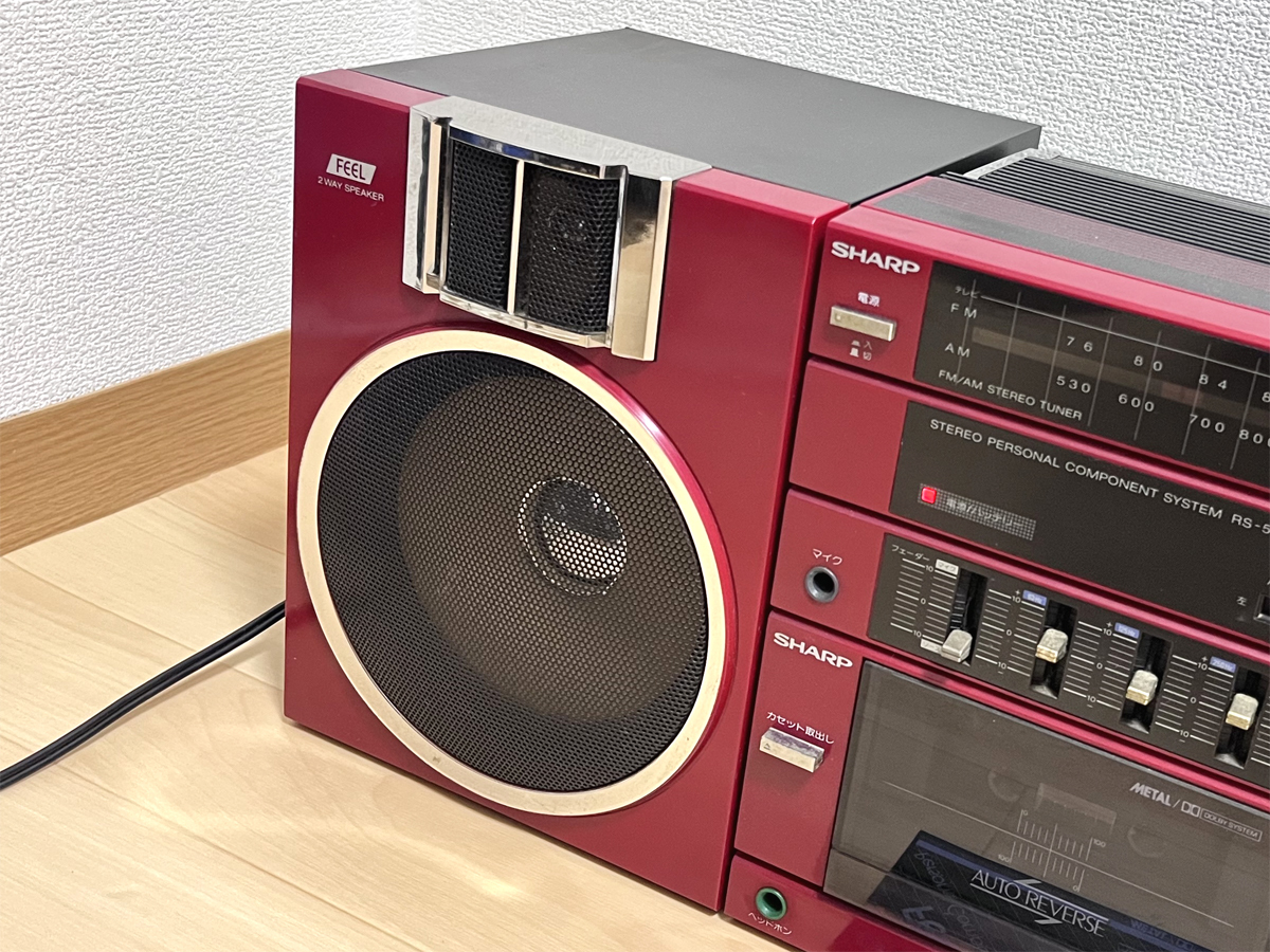 SHARP FEEL RS-5R ラジカセ シャープ 2way スピーカー 分離型 カセット