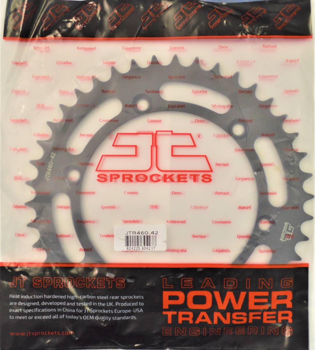 新品 JTR460.42(ブラック) Kawasaki KLX250 R E1，E2，E3 91-95.KLX250 S SKFA 19等 リアスプロケット 42T