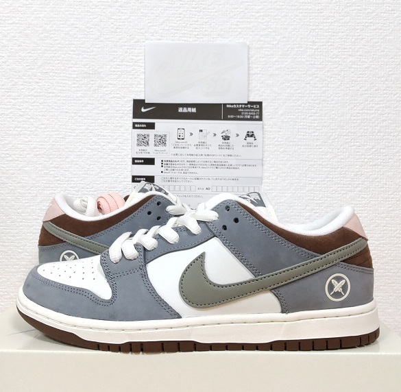 即納 堀米雄斗 26.5cm NIKE SB DUNK LOW PRO QS x Yuto Wolf Grey US 8.5　新品未使用 黒タグ付き SNKRS 国内正規品 FQ1180-001 Horigome