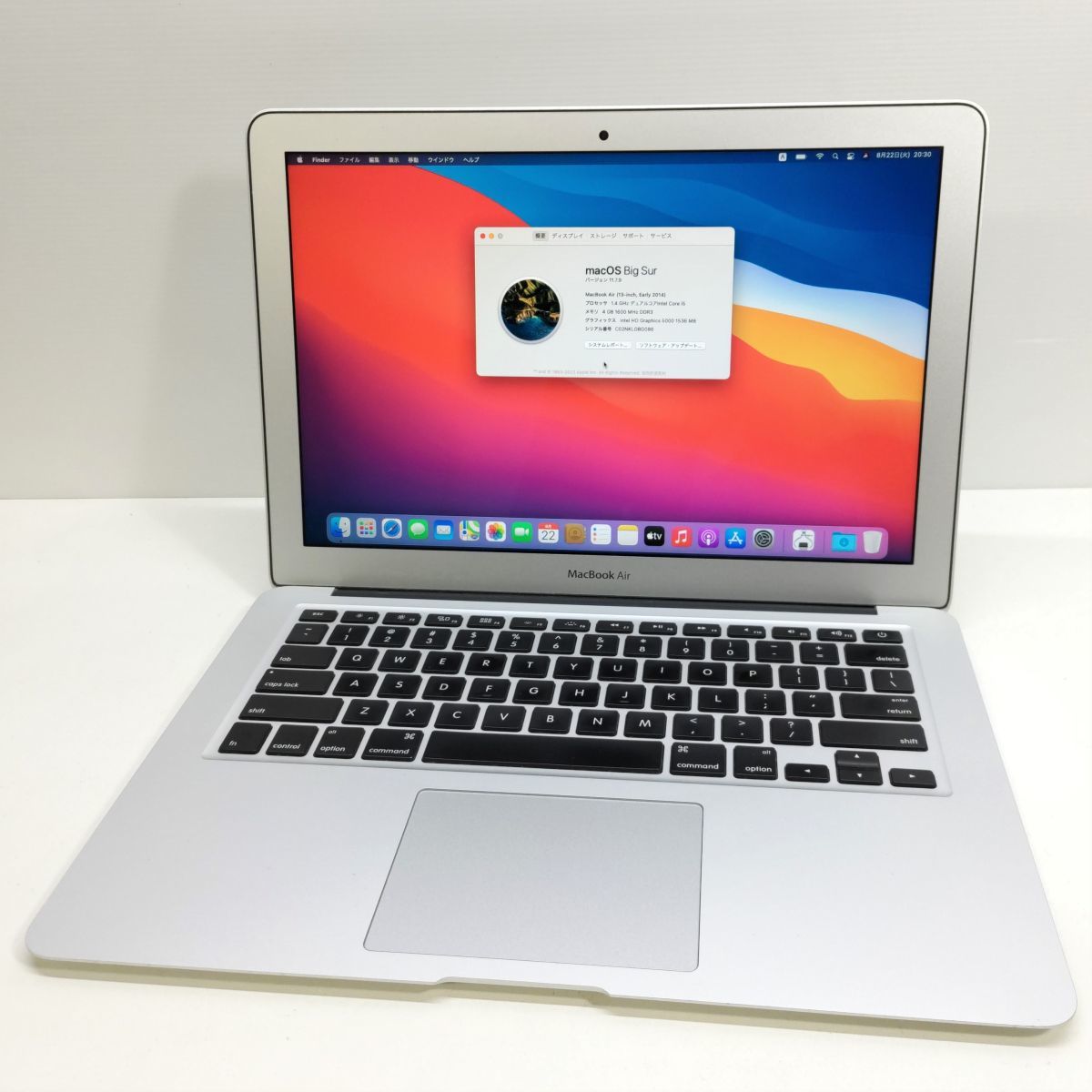 MacBook Air (13-inch、Early 2014) macOS Big Sur [M7069] 【公式通販】