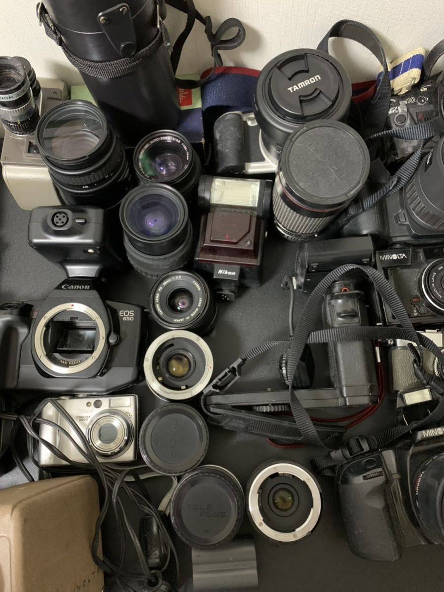 ジャンク カメラ レンズ まとめ Canon オリンパス ペンタックス MINOLTA 他