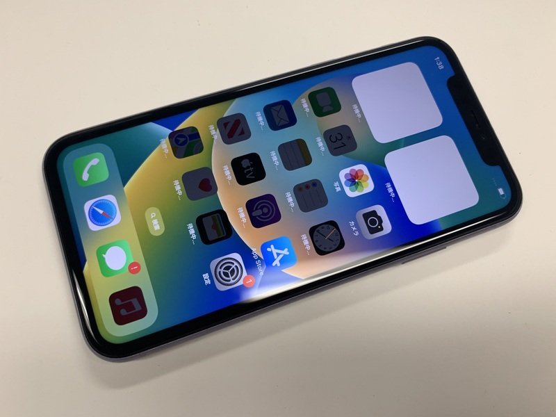 DQ973 SIMフリー iPhone11 パープル 128GB ジャンク ロックOFF iPhone
