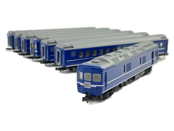 24系25形寝台特急「はやぶさ」が入線しました。TOMIX 98802 98803