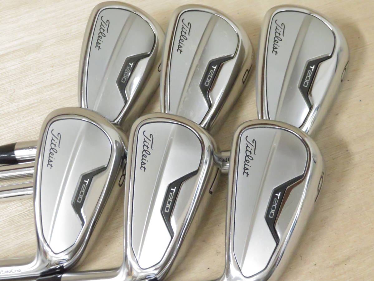 タイトリスト　アイアン　Ｔ２００　２０２１　６－ＰＷ、４８°　６本セット　純正スチール　ＮＳ　ＰＲＯ　８８０　ＡＭＣ　Ｓ